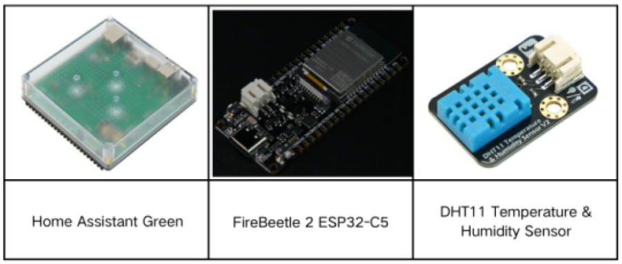 Hardware List of Connecting ESP32-C5 to Home Assistant Using MQTT Guide