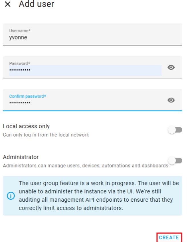 Adding a Dedicated User for MQTT step5